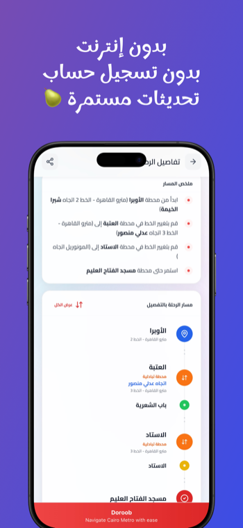 Doroob - Step-by-step directions
